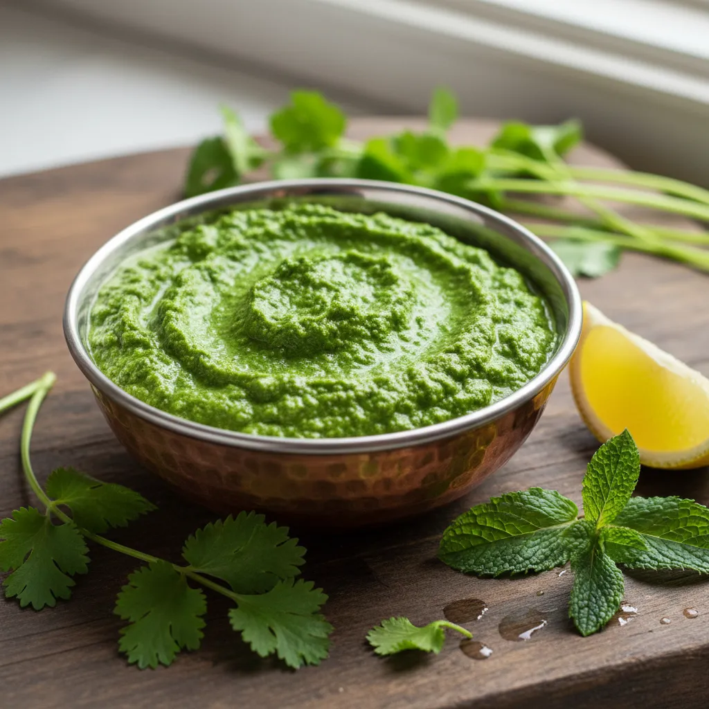 Chutney de coriandre-menthe