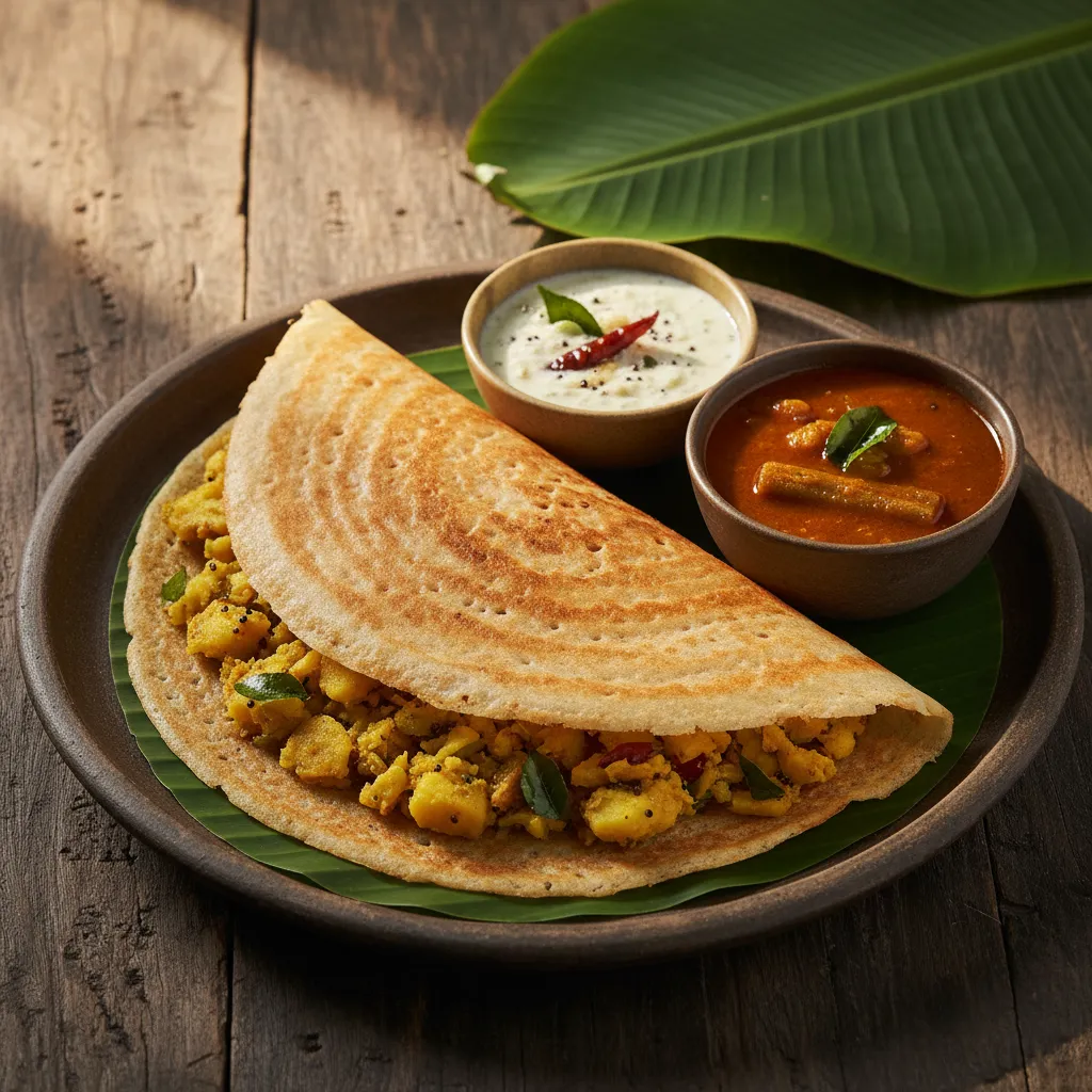 Dosa légère aux légumes