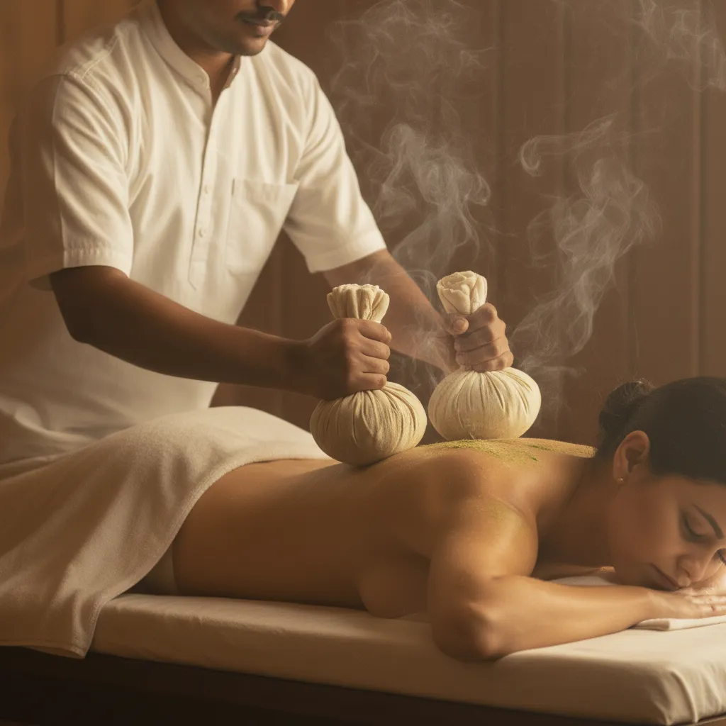 Pinda Sweda - Massage aux pochons d'herbes