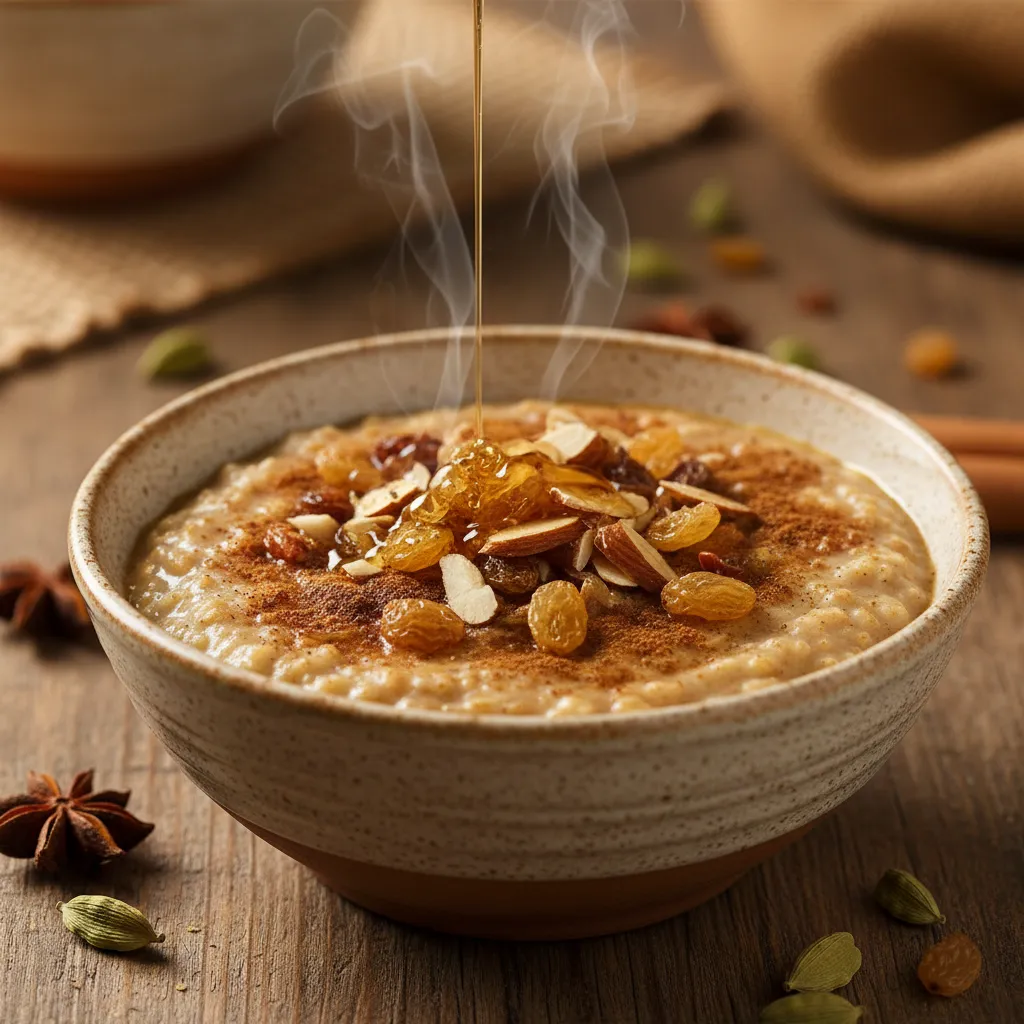 Porridge d'avoine aux épices douces