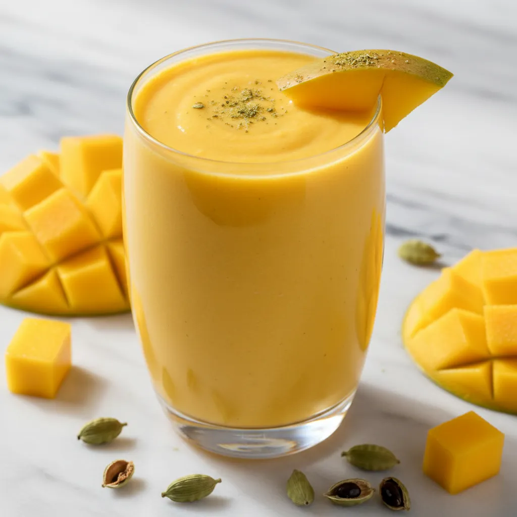 Smoothie sattvique mangue-cardamome
