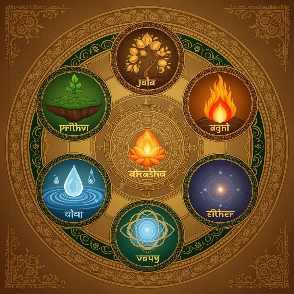 Les cinq éléments Pancha Mahabhutas du Vastu Shastra