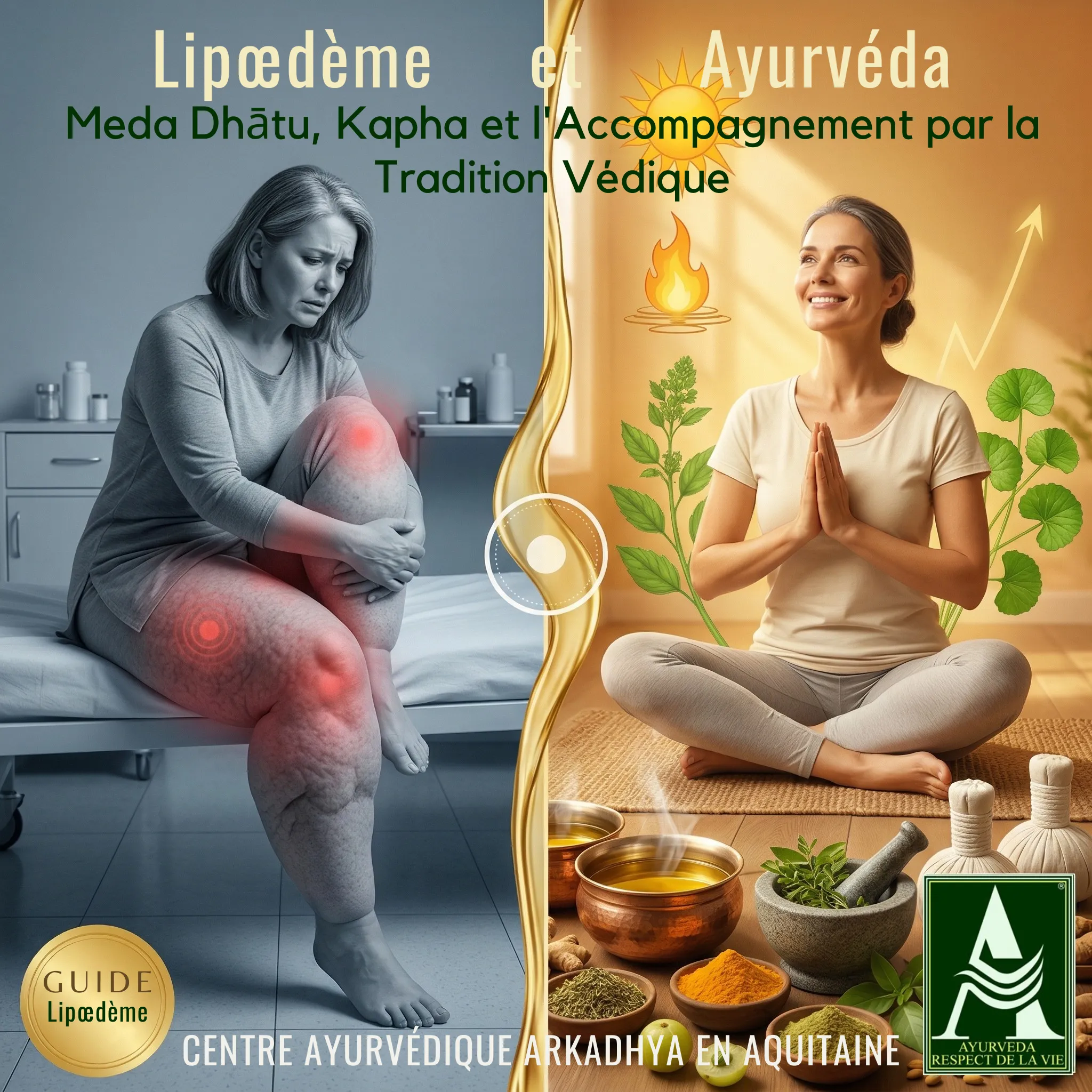 Lipœdème et Āyurveda — Meda Dhātu et accompagnement holistique