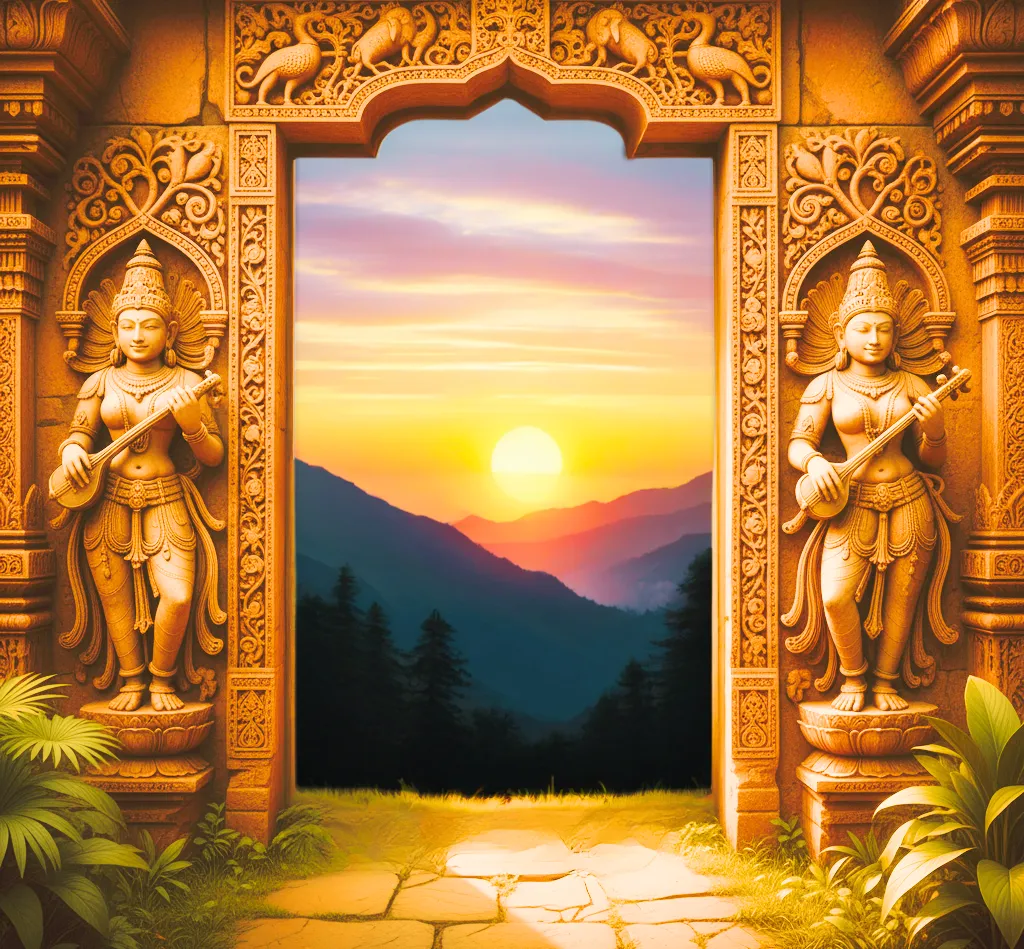 Portail traditionnel indien