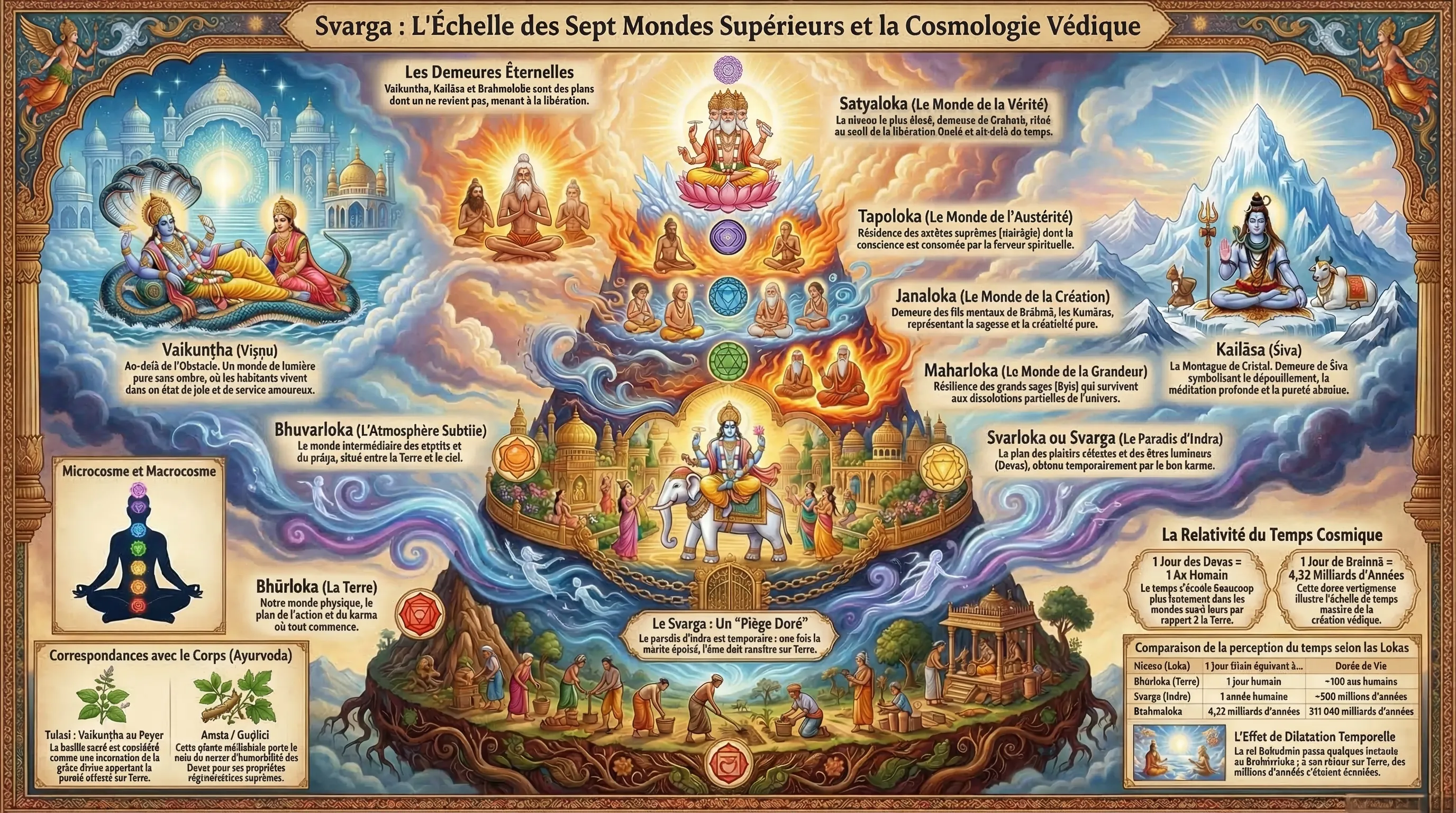 Svarga — les paradis célestes de la cosmologie védique
